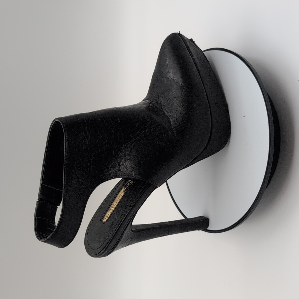 BCBGENERATION| Black Leather High Heel Ankle Boots - Picture 7 of 16